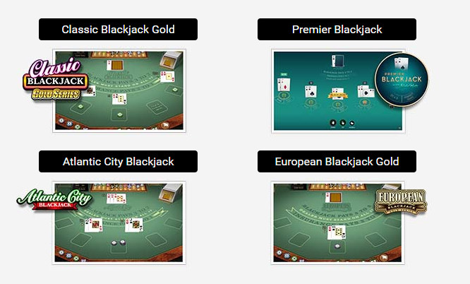 Blackjack versions available at Quatro Casino